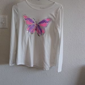 Colorful butterfly top